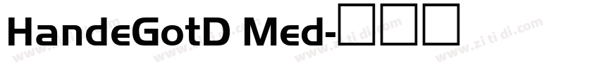 HandeGotD Med字体转换